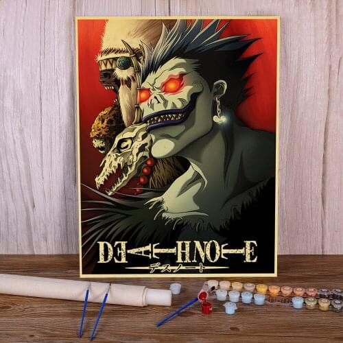 Landscape Classic Anime Series Death Note DIY Paint By Numbers Package Acrylic Paints 50*70 Painting On Canvas Wholesale