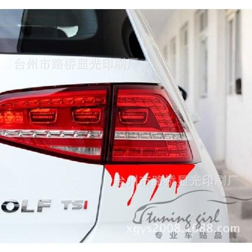 Car Stickers Wound Bleeding Blood Creative Funny Decals Waterproof Auto Tuning Styling 20cm 30cm D10