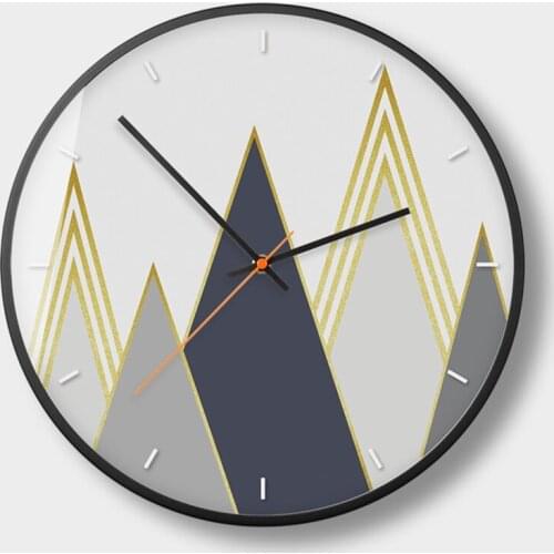 Creative Abstract Wall Clock Nordic Living Room Round Living Room Clock Wall Kitchen Simple Zegar Silent Modern Home Decor ZB5WC
