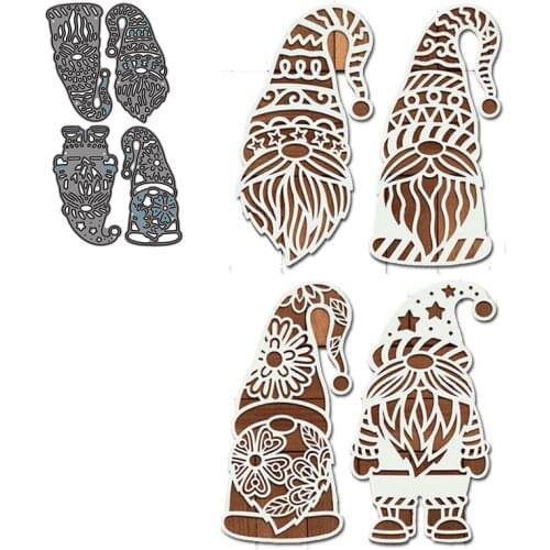 Christmas Dwarf Metal Cutting Dies Scrapbooking For Card Album Photo Making DIY Crafts Embossing Stencil New Die Cut 2021