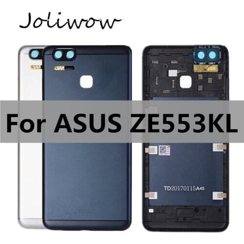 For ASUS ZenFone 3 Zoom ZE553 Back Battery Cover Door Housing case with Volume Power Button Camera Lens Rear parts Replacement
