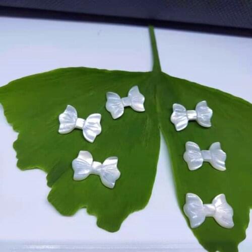 20Pcs/bag Shell Bowknot Diy Handmade Deep Sea White Butterfly Shell Clothing Sewing Craft Jewelry Accessories 10*15Mm Wholesale