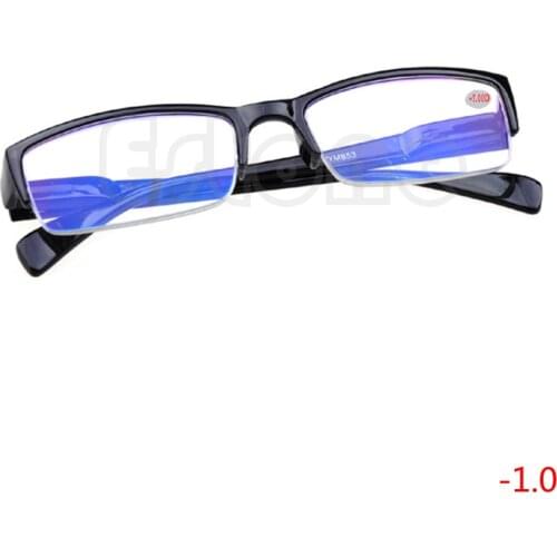 2017 Black Frames Semi-rimless Myopia Glasses Eyeglass -1 -1.5 -2 -2.5 -3 -3.5 -4 MAR17_15