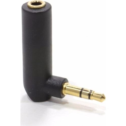 20pcs Gold plated 90 Degree 3.5mm Stereo plug TO Female jack Adaptor connector