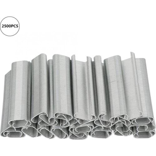 2500Pcs C-Type 8mm Animal Cages Nails Fence Hog Cage Ring Sofa Cushion Cage M Nail Set Screw Installed Nail Fasteners Hardware