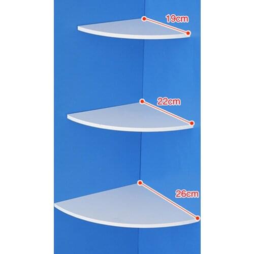 3Pcs Floating Corner Shelf Wall-Mounted Storage Rack Bathroom Shower Decor Bookshelf Shelves Storage Home Furniture Office New