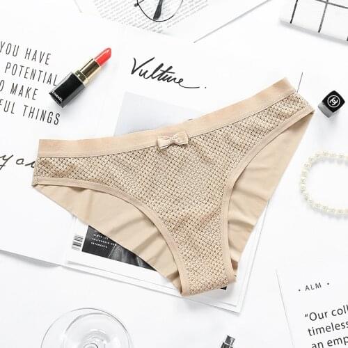Lilymoda 3pcs New Arrivals Women Elastic Panties Briefs Sexy Seamless Ladies High Quality Lingerie Everyday Underwear 4 colors