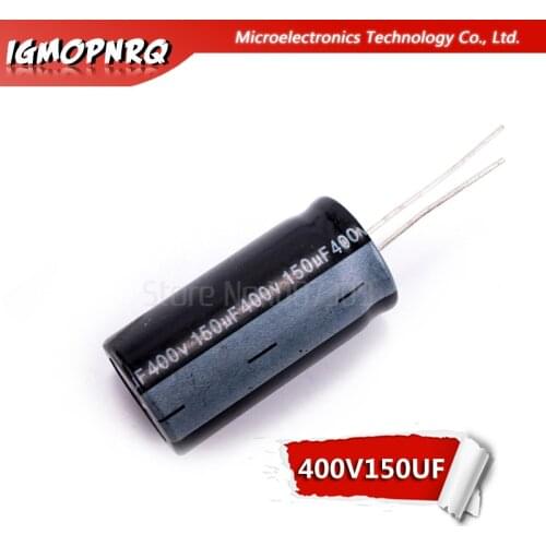 5PCS 400V150UF 18*35mm 150UF 400V 18x35mm Aluminum Electrolytic Capacitors DIP