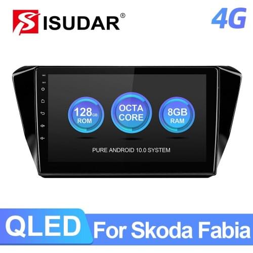 ISUDAR T72 Android 10 Car Radio For Skoda Superb 3 2016- GPS CANBUS Car Multimedia Player With Big Screen RAM 6GB 4G DSP No 2din