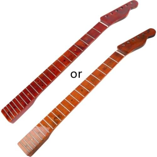 Vintage Maple Electric Guitar Neck 21 Frets Fingerboard Fretboard for TL Tele U2JB