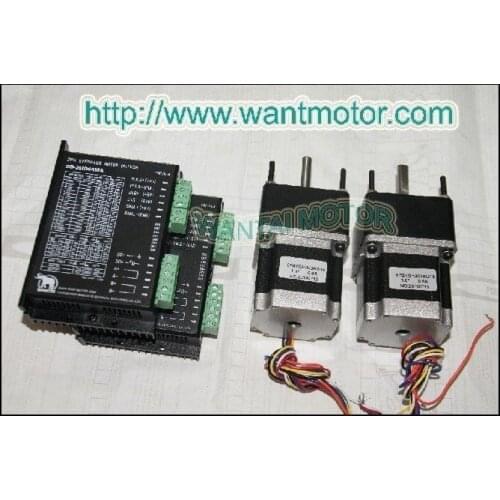 Good Quality! Wantai 2 PCS Nema23 Geared Motor 57BYGH402AG15 15:1 Ratio+Drivers DQ542MA 4.2A 50V 128Micro CNC Mill Cut Laser