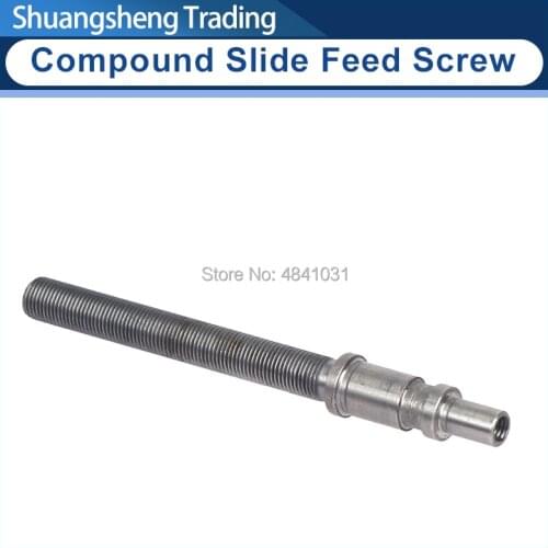 Compound Slide Feed Screw for SIEG C2-114&C3-114&Grizzly G8688&Grizzly G0765 Accessories