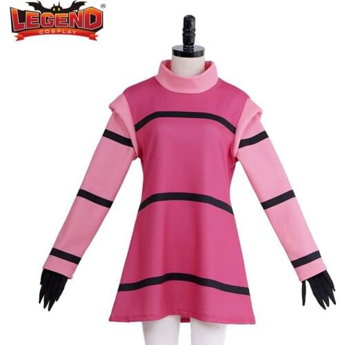 Cosplay legend INVADER ZIM Cosplay Costume Top Dress Alien Zim Pink Costume Dress Custom Made H001