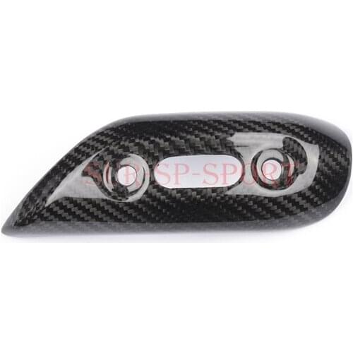Exhaust Collector Cover For Ducati Monster 696 795 796 1100 Full Carbon Fiber 100% Twill