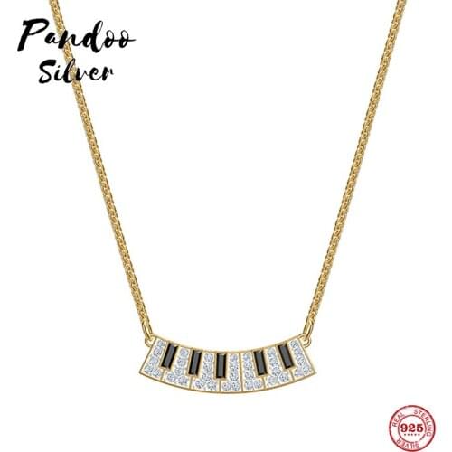 Fashion Charm Pure Original 1:1 Copy, Simple Electronic Keyboard Clavicle Chain Necklace Female Luxury Jewelry Gifts