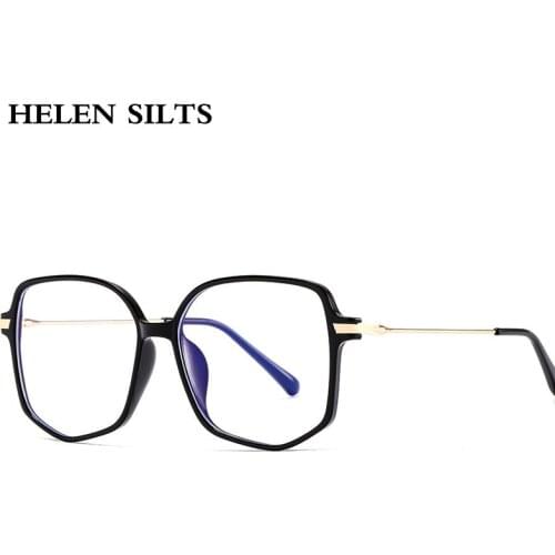 Fashion Square Women Glasses Frame Transparent Lens Anti-Blu-Ray Eyewear Female Optical Eyeglasses Frame Men Blue Light Goggle