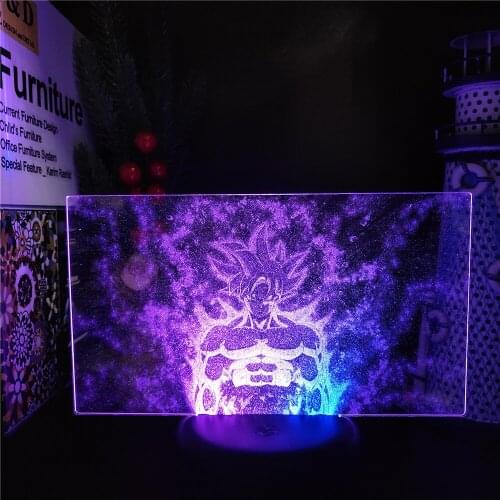 Dragon Ball Z Son Goku 3D Night Lights LED Visual Color Changing Lighting DBZ Bedroom Decor Lampara Illuminator