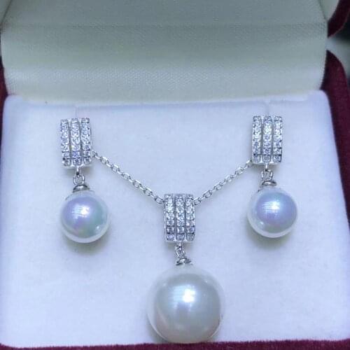 925 Sterling Silver Pendant Earrings Mountings Findings Base Jewelry Set Mounts Settings Parts for Pearls Beads Crystal