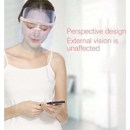 LED Therapy Face Mask Beauty Instrument Photon Skin Rejuvenation Spectrometer Anti-aging Anti Acne Wrinkle Removal Mask Meter