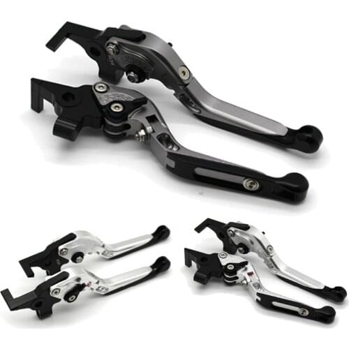 With logo Motorcycle Frame Ornamental Foldable Brake Handle Extendable Clutch Lever For KTM 990 SuperDuke 690 Duke