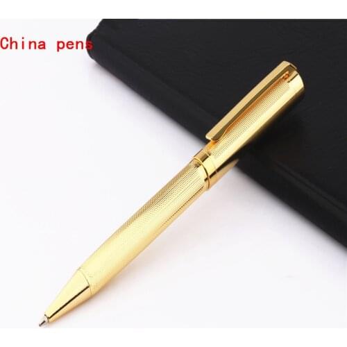 High quality 717 Metal gold Business office Medium Nib Ballpoint Pen New school students Stationery supplies
