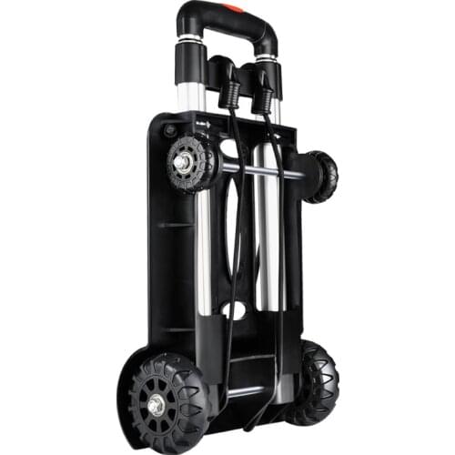 Fold Portable Shopping cart Pull rod vehicle baggage trailer Shopping cart Small pulling car Shopping Cart