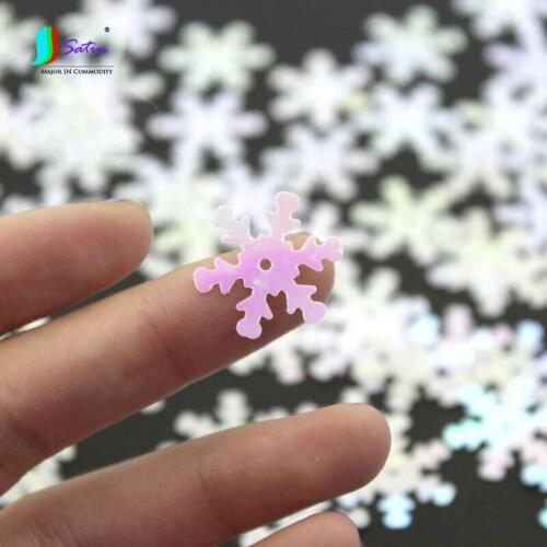 Snowflake Flashing DIY Handmade Flat Beads Piece Performance Stage Clothing Accessories Clothes Gift Wrapping Bag Sequins A0012F