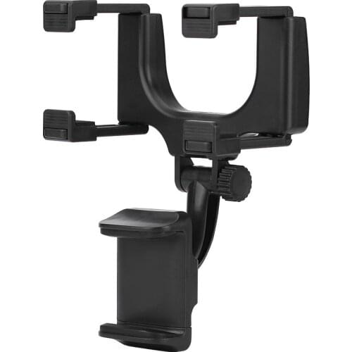 Universal Car Rear View Mirror Mount Phone Holder Stand fit for iPhone Samsung HTC GPS Smartphone