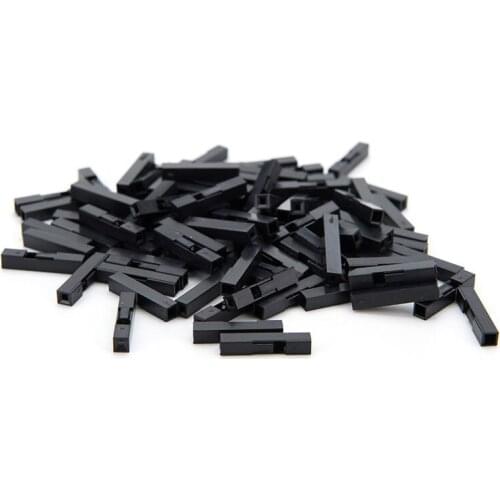 100pcs 2.54mm 1Pin Plastic Dupont Shell Head Plug Dupont Housing Pin Header Jumper Wire Housing Connector