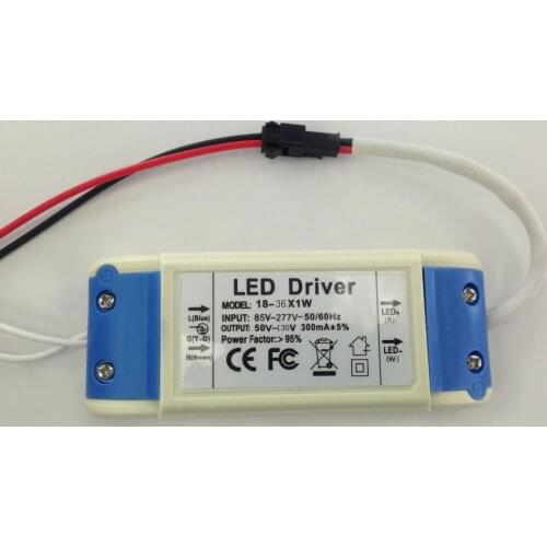 18-36W DC50- 130V Led Power Supply adapter 300Am AC90-277V to Led Driver 50-130v for Led down light