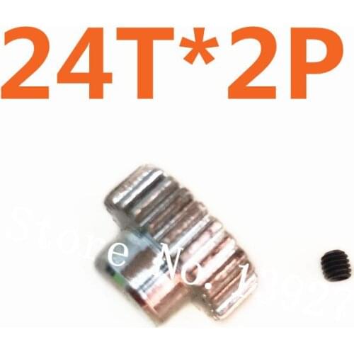 2pcs/Lot Motor Gear 24T HSP Spare Parts Accessories Upgrade Pinion gear For Himoto Redcat HPI 1/10 Model RC Car Al