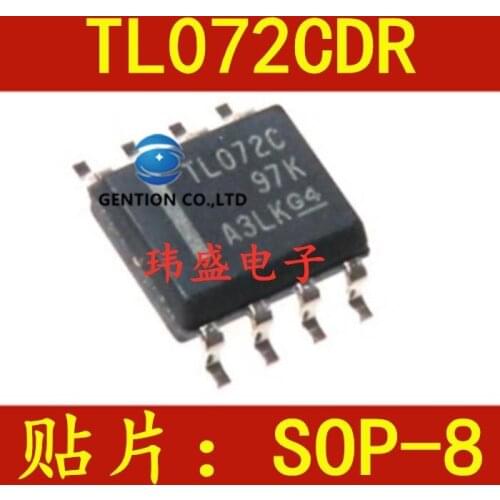 20PCS TL072CDR TL072C SOP8 operational amplifier with low consumption in stock 100% new and original