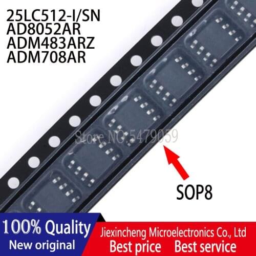25LC512-I/SN 25LC512I AD8052AR AD8052 8052AR ADM483ARZ ADM483 ADM708AR ADM708 SOP8 New original 10PCS/LOT