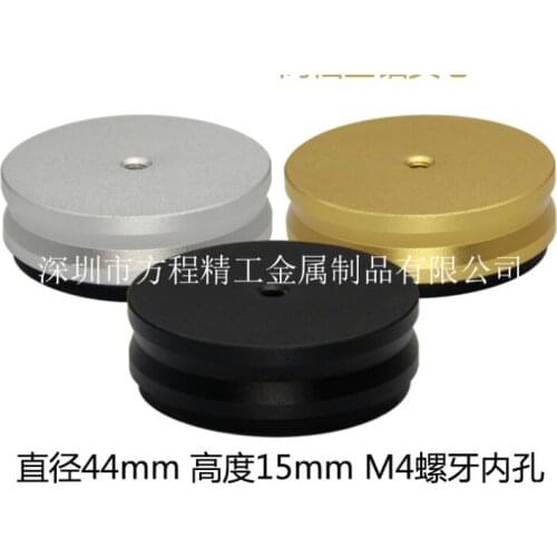4pcs non-slip aluminum feet 44*15mm M4 pitch Sound amplifier shock absorber foot pegs CD amplifier damping pads