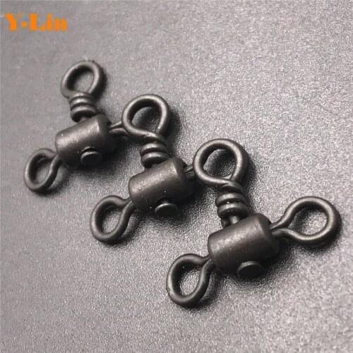 40xCarp Fishing Covert Corkscrew Swivels - Carp Bream Tench Barbel Coarse Fishing Rolling Swivels Quick Change Clips Swivels