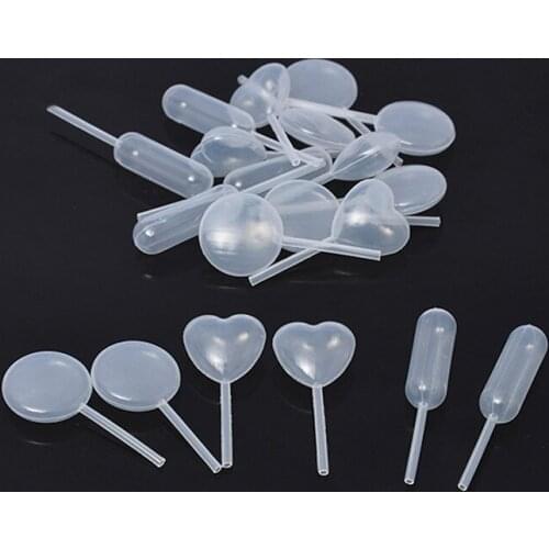 50Pcs 4ml Empty Plastic Dessert Juice Liquid Straw Dropper Flow Jam Burette Kitchen Baking Decoration Cake Baking Tool