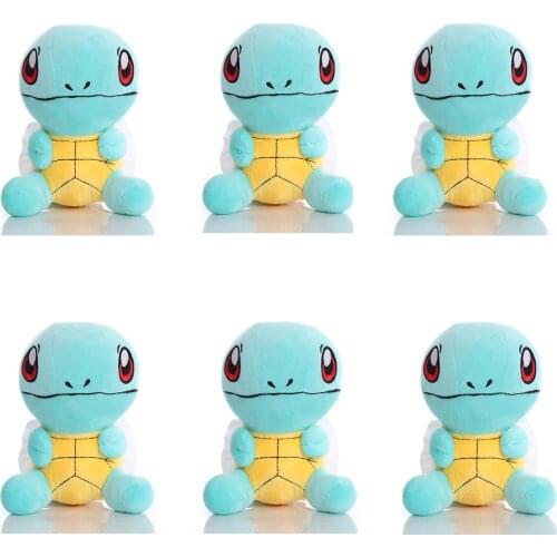 6pcs a set of 20cm squirrel animation elf Pokemoned kawaii plush toys children room bed decoration Collectible Kids Toys Gift