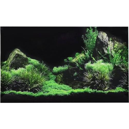 Aquarium Fish Tank Seafloor Water Grass Background Decoration Painting PVC Sticker Aquarium Plants Fish Tank Aquarium Decor