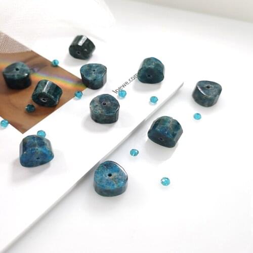 10 x 15mm High Quality Natural Blue Apatite Facet Stone Beads Gemstone Beads Jewelry Made Bracelets NecKLaces Earring Pendants