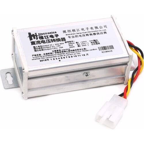 DC 24V-60V To 12V 10A 120W Converter Adapter Transformer For Electric Bicycle