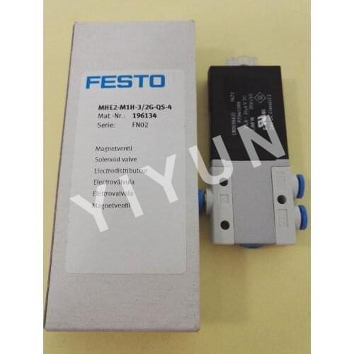 MHE2-M1H-3/2G-QS-4 196134 MHE2-M1H-3/2O-QS-4 196154 MHE2-MS1H-3/2G-QS-4 196135 MHE4-MS1H-3/2G-1/4 525187 FESTO Solenoid valve