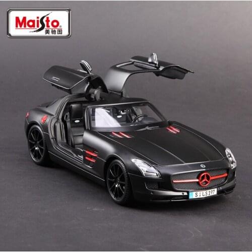 Free Shipping Zakka Maisto 1/18 large size die-cast car model for benz sls metal cars gift for children boys toys