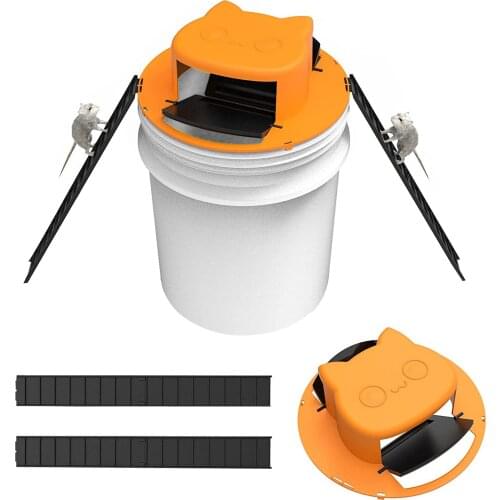 Upgraded Slide Bucket Lid Mouse Rat Trap Slide Mouse Trap Bucket with Compatible Quick Effective Safe Mousetrap Catcher