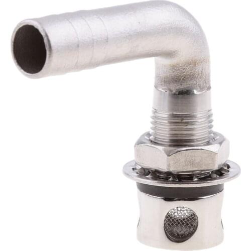 New Fuel Tank Breather Vent Stainless Steel 90 Degree for Boat Marine