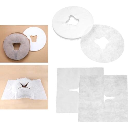 200x Disposable Non-woven Fabric Face Hole Bed Cover For Massage Supplies