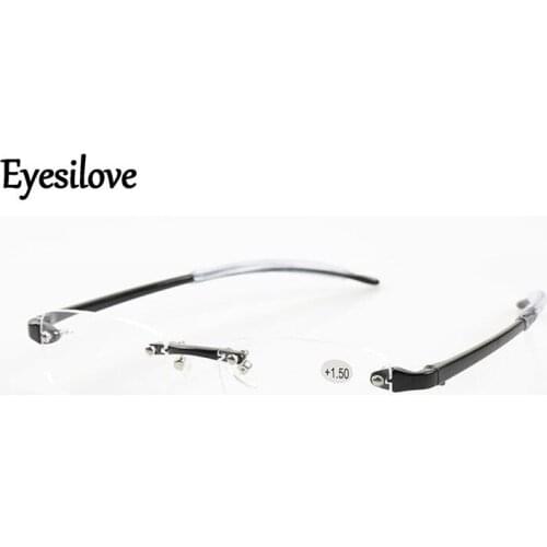 Plastic rimless reading glasses TR90 women men presbyopia glasses far-sighted glasses +100 +150 +200 +250 +3.00