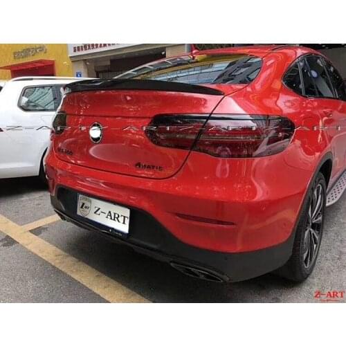 Fit for Mercedes Benz GLC Coupe carbon fiber stabilizer wing tail fin GLC car race / movement SUV tail 16-17 spoiler wing tail