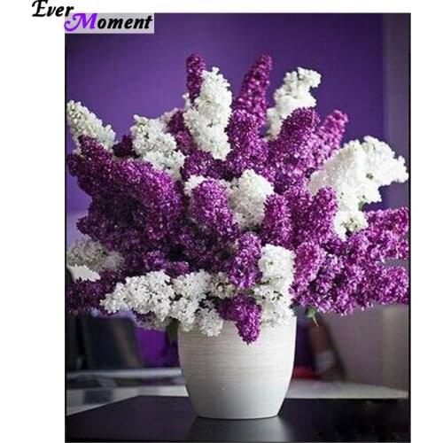 Full diamond embroidery Lilacs handmade cross stitch kit Diamond painting flowers Square Diamond mosaic Home decor ASF095