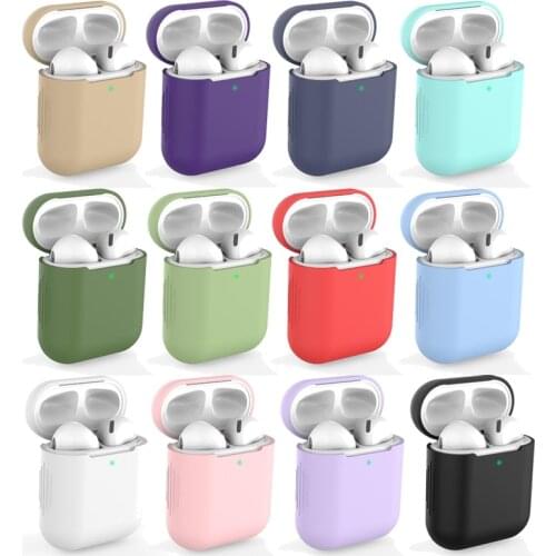 Anti-fall Silicone Case For Apple Airpods 1/2 Bluetooth Protective Wireless Earphone Cover For AirPods 1 2 Cover Accessories New