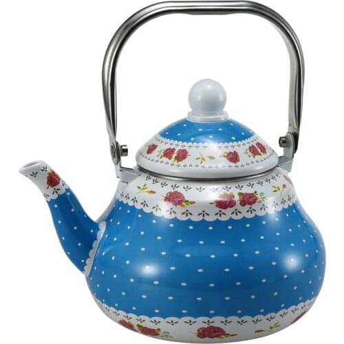 2.5L Stainless Steel Handle is Idyllic Water Kettle, Portable Enamel Tea Pot, For Induction Cooker and Natural Gas